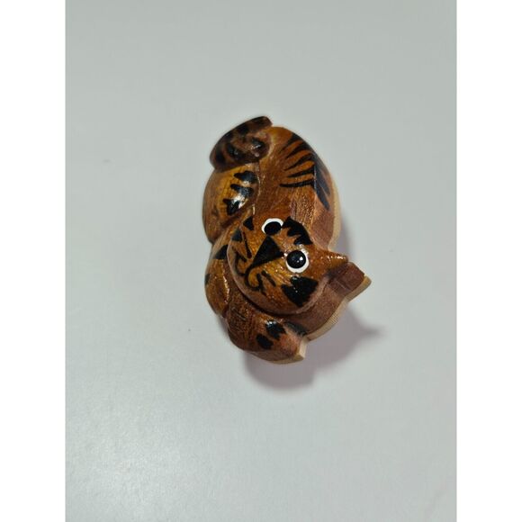 Vintage wooden cat brooch - Picture 8 of 9